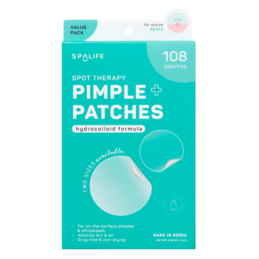 Spa life spot therapy pimple patches hydrocolloid formula