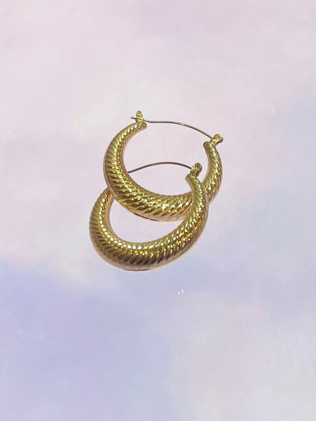 Large Golden Hoops