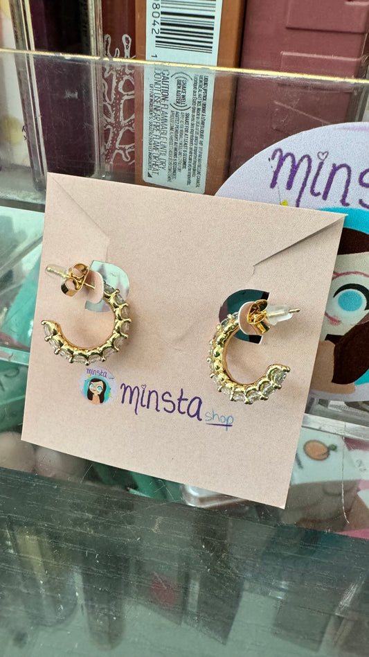 Mini golden hoops