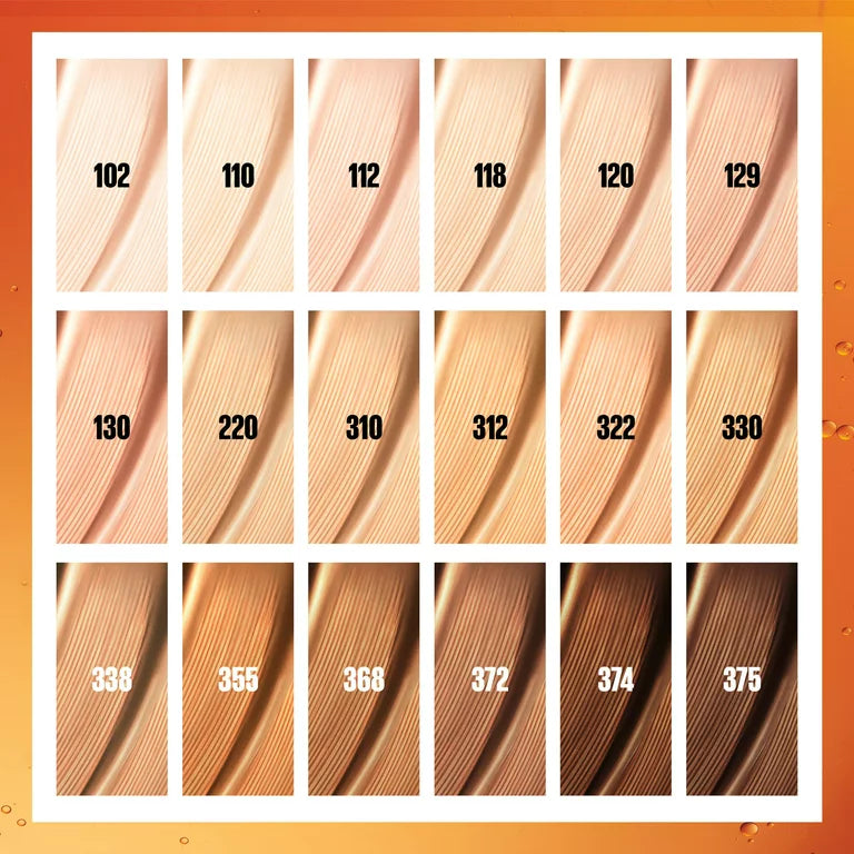 Maybelline SUPER STAY UP TO 24HR SKIN TINT
WITH VITAMIN C