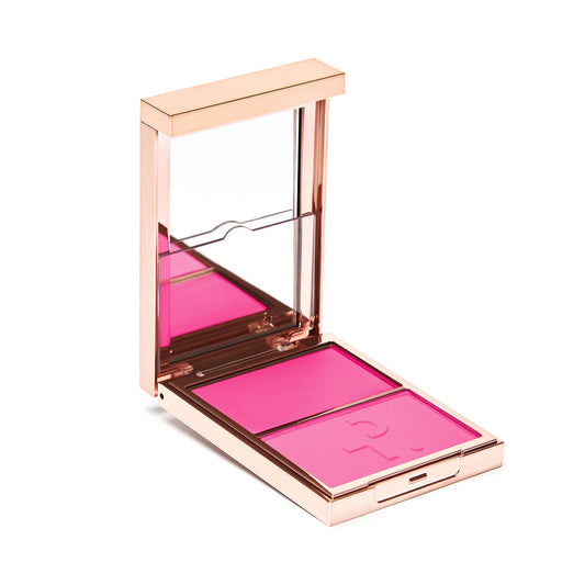 MAJOR HEADLINES DOUBLE-TAKE CRÈME & POWDER BLUSH DUO Patrick Ta -She’s Giving