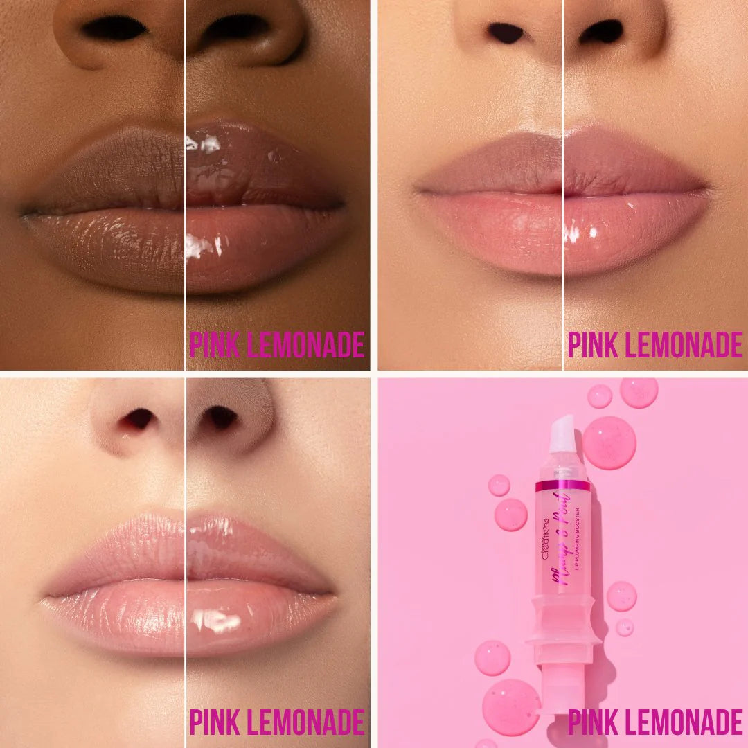 Beauty Creations Pump & Plout Lip Plumping Booster Gloss -Pink Lemonade