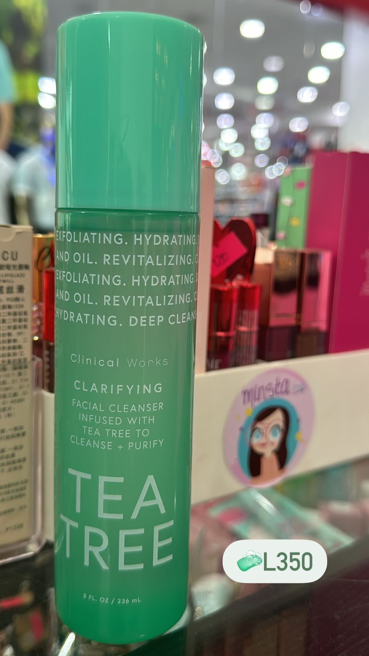 Clinical Works Clarifying Facial Cleanser infused with Tea Tree to Cleanse+ Purify