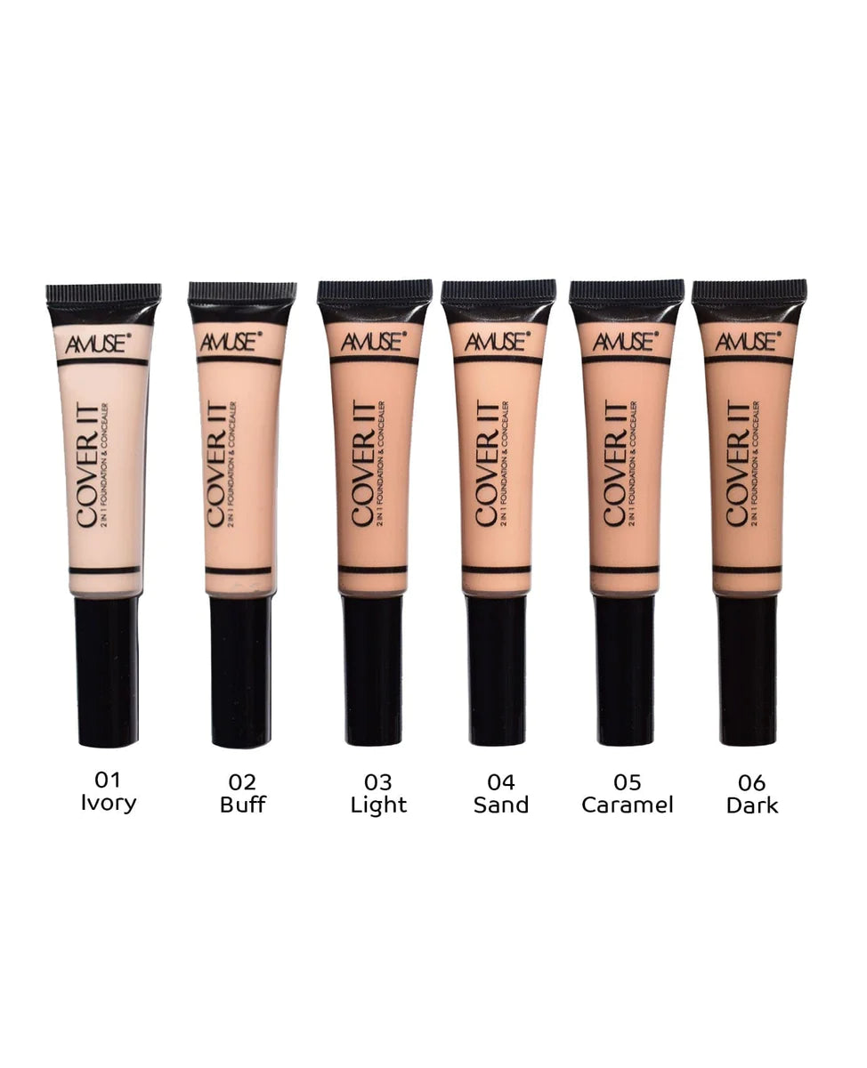 Amuse Cover it 2 in 1 Foundation & Concealer