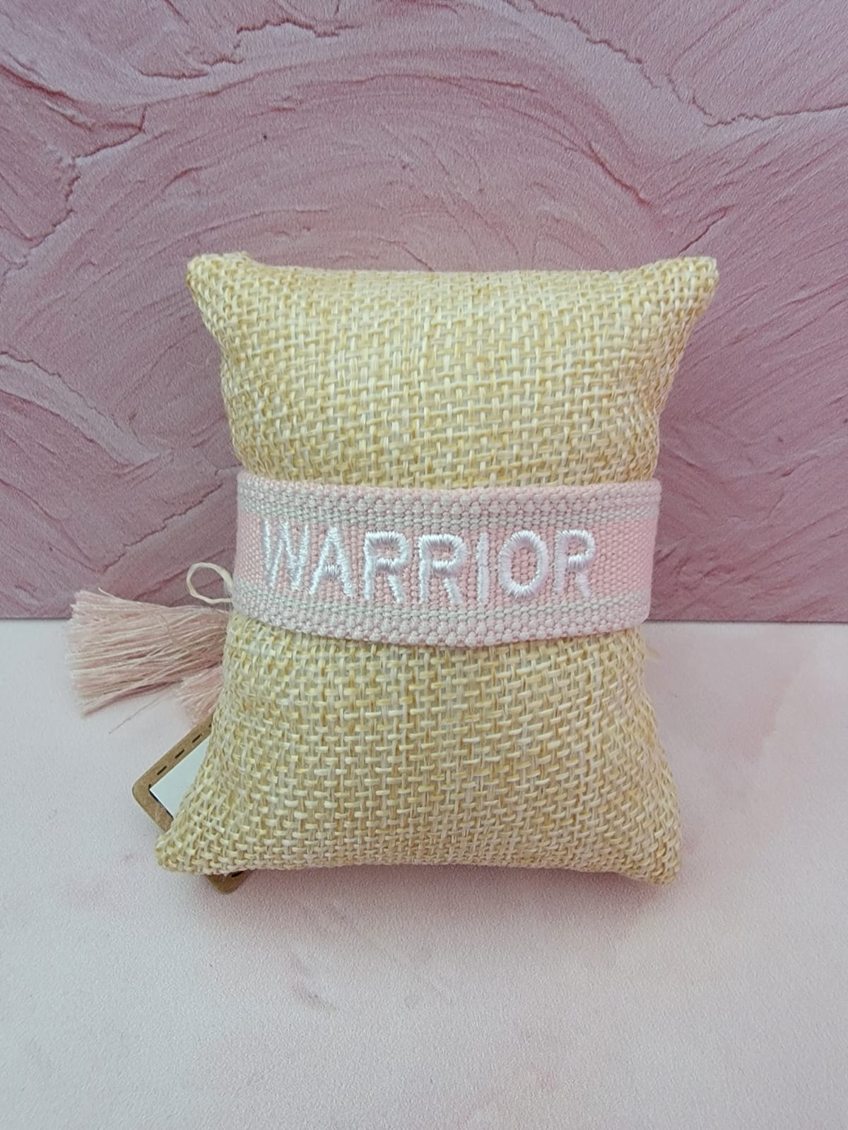 Pulsera de Tela Warrior Rosada