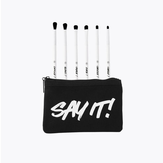 Bh Cosmetics SAY IT! - 6 PIECE EYE BRUSH SET WITH BAG