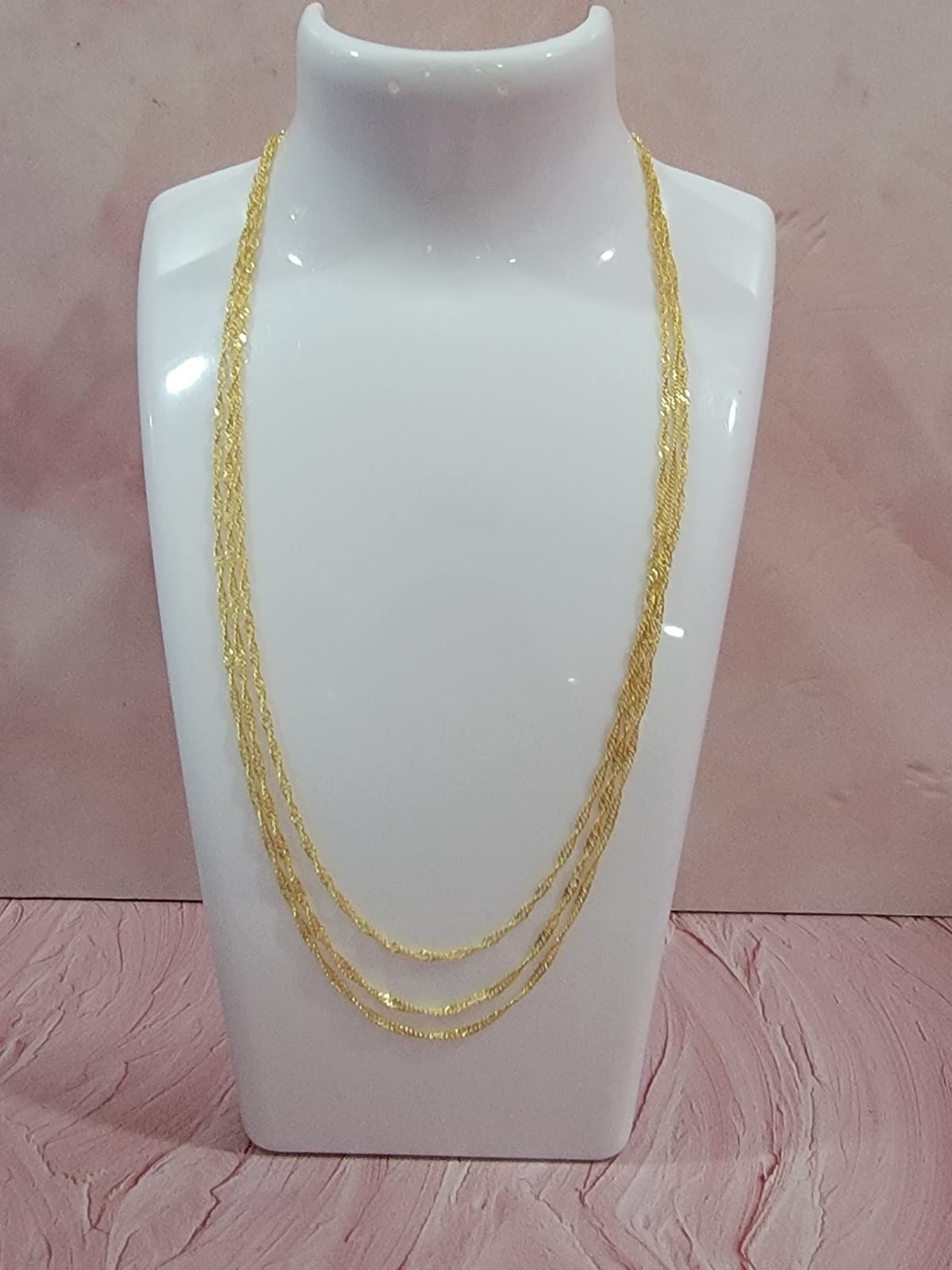 Gold necklaces