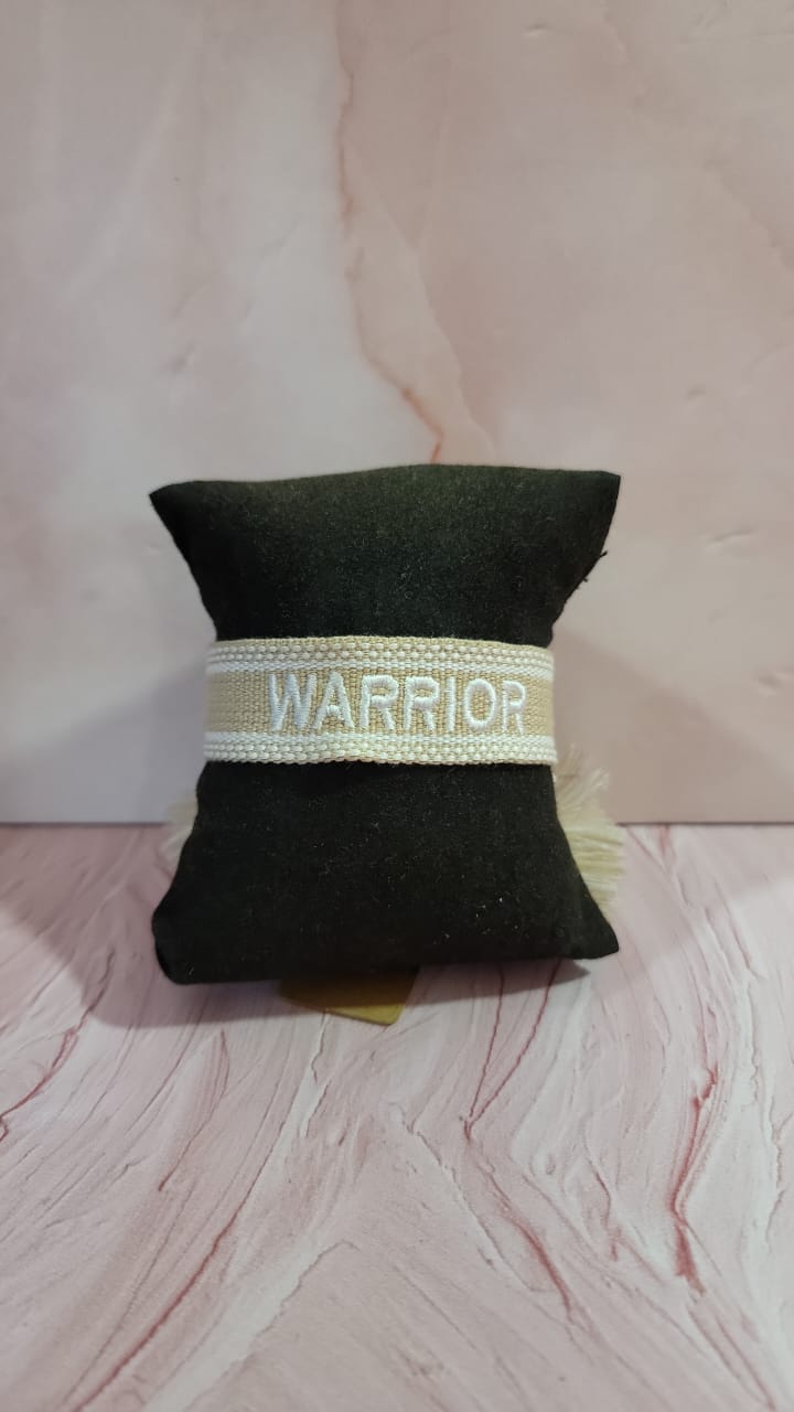 Pulsera de Tela Warrior Beige