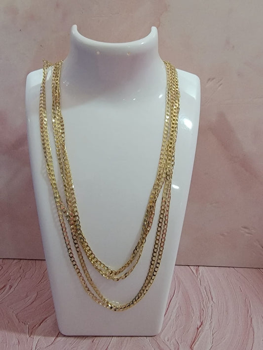 Gold necklaces