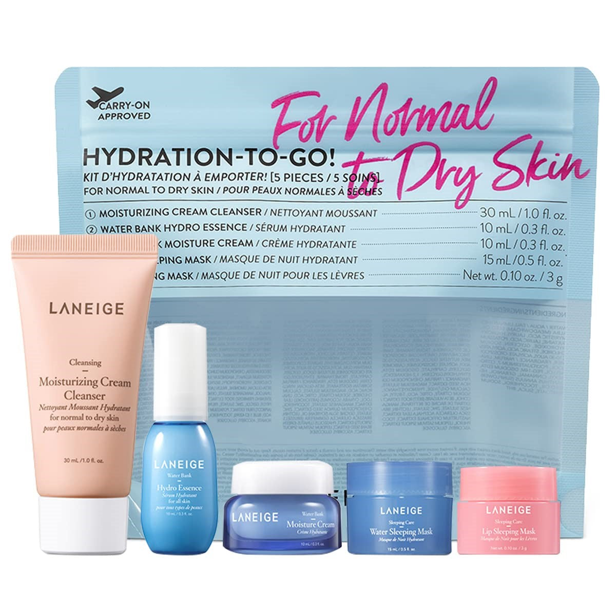 LANEIGE HYDRATION- TO-GO FOR NORMAL TO DRY SKIN