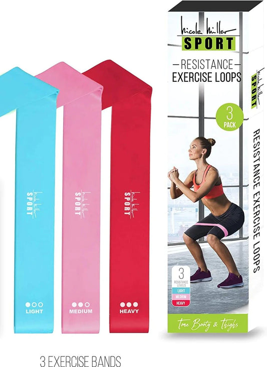 Nicole Miller Resistance Loop Bands 3 Pack