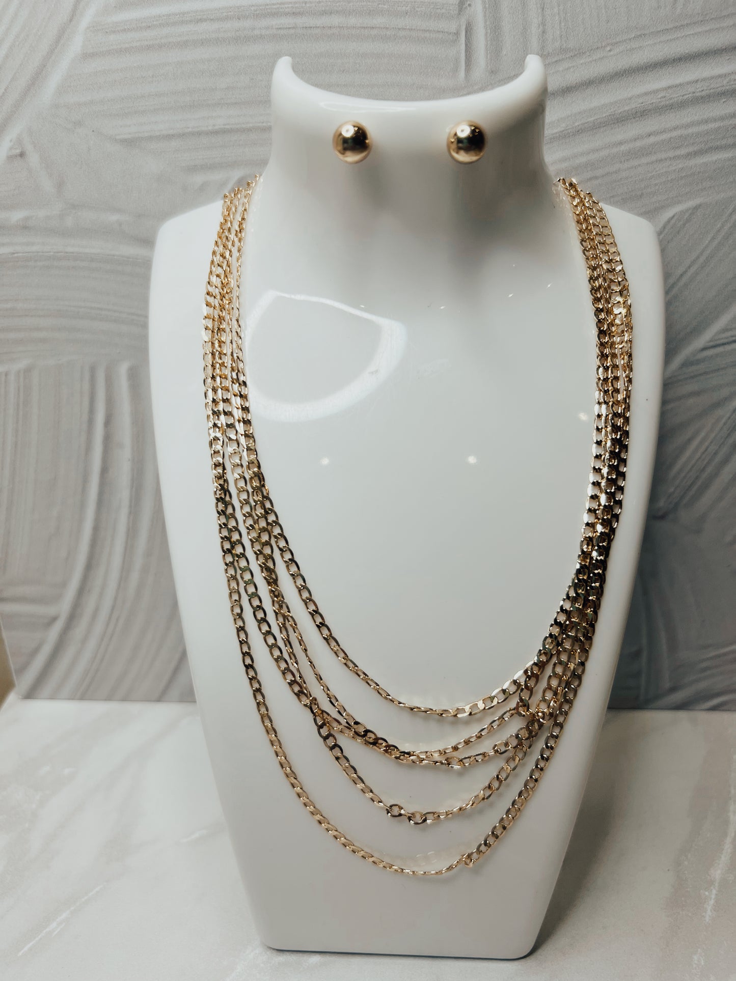 5 piece gold chain