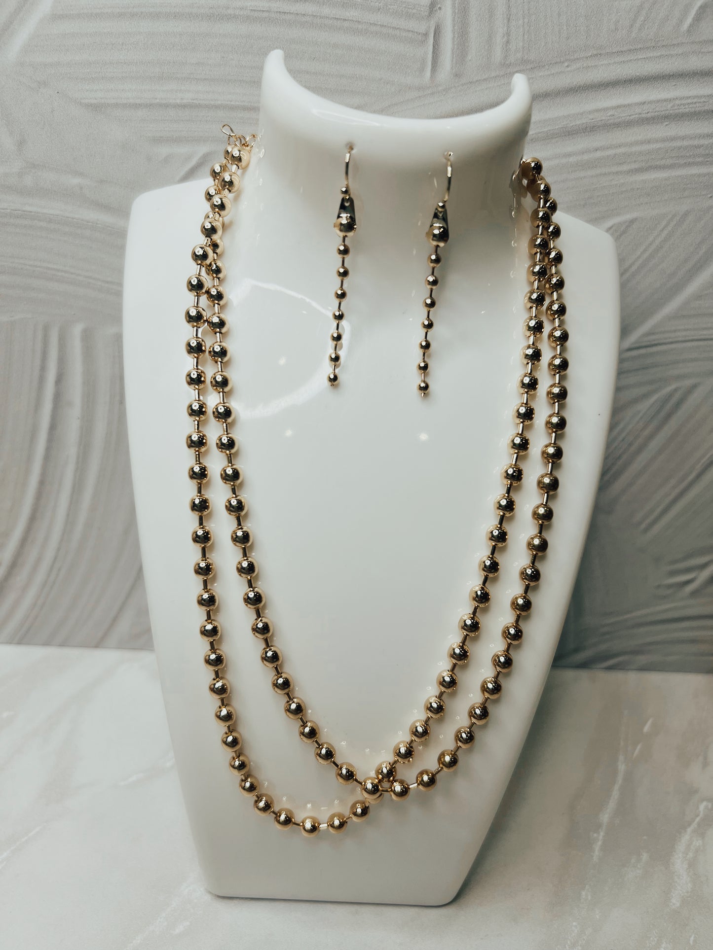 2 piece gold necklace