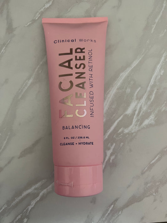 Facial Cleanser infused with Retinol